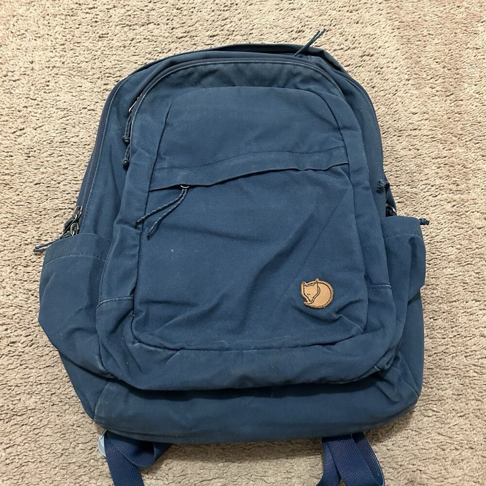 Fjallraven Raven 28L G-1000 Waxed Blue Hiking Backpack Bag 26052